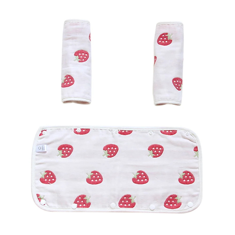 

1 Set Chewing Protective Biting Stroller Handle Cover Stroller Safety Strap Cover