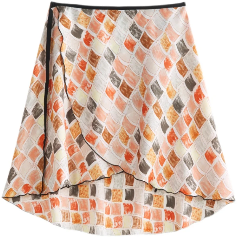 

Fairy Ballet Wrap Skirts Women Chiffon Skirt Ballerina Costume Classical Dance Outfit Stage Costume Lyrical Dancewear 2021