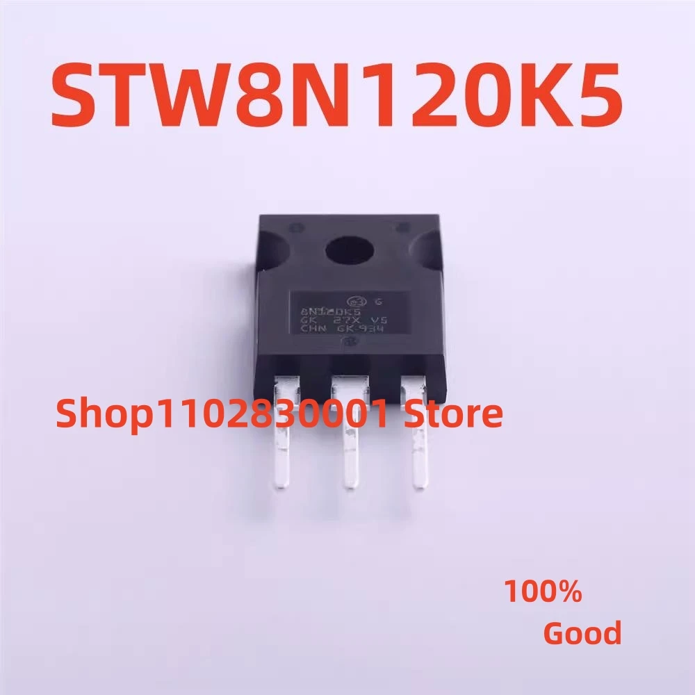 

10PCS New 8N120K5 STW8N120K5 TO-247 100% Good IC STOCK