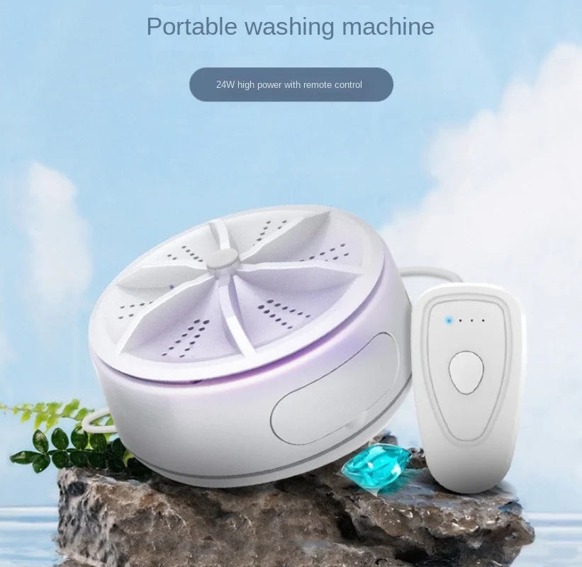

Ultrasonic Turbo Washing Machine Laundry Portable Travel Washer Air Bubble And Rotating Mini Washing Machine Mini Washing USB