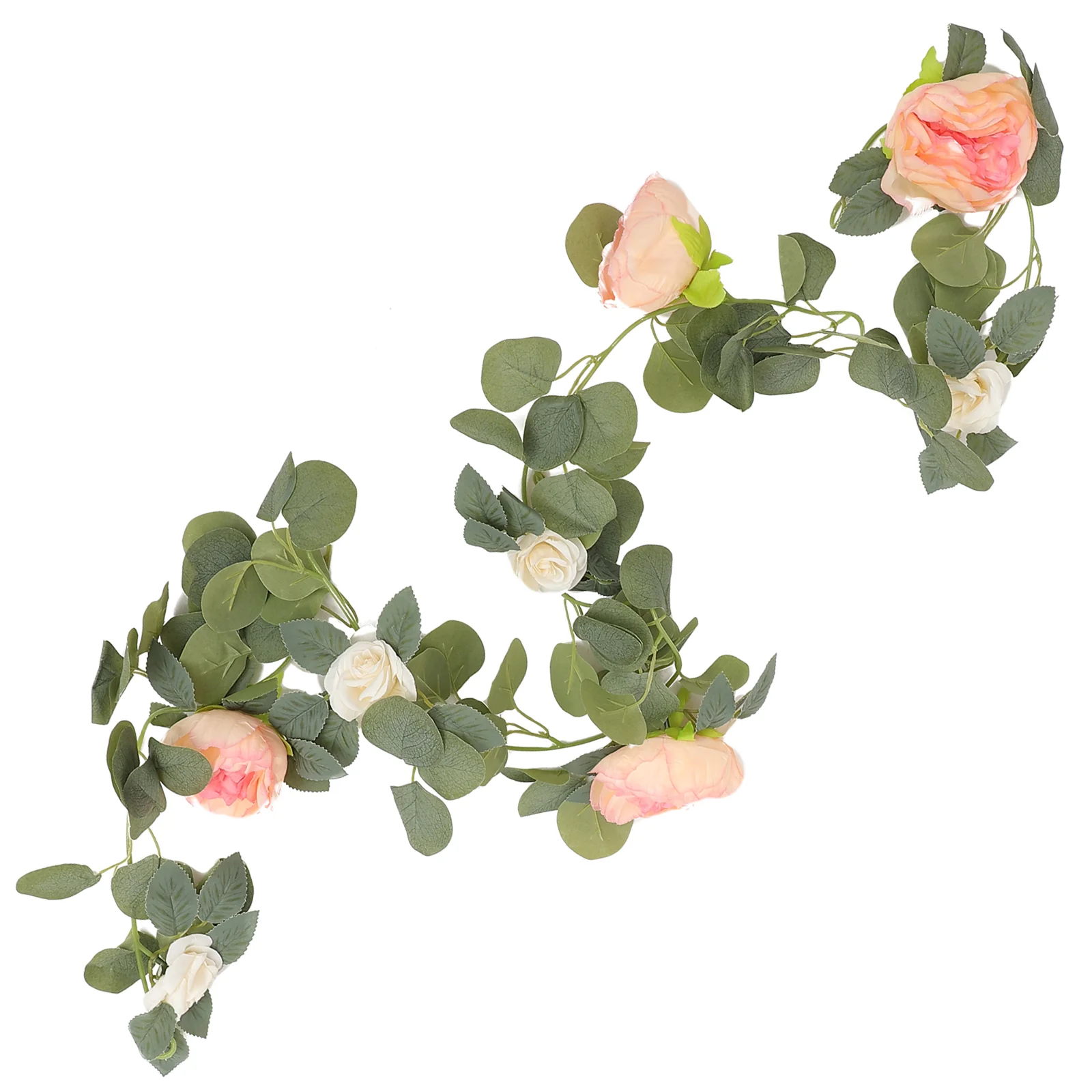 

Vine Flower Garland Rose Artificial Hanging Peony Fake Decor Wall Floral Silk Wreath Vines Flowers Wedding Greenery Garlands Ivy