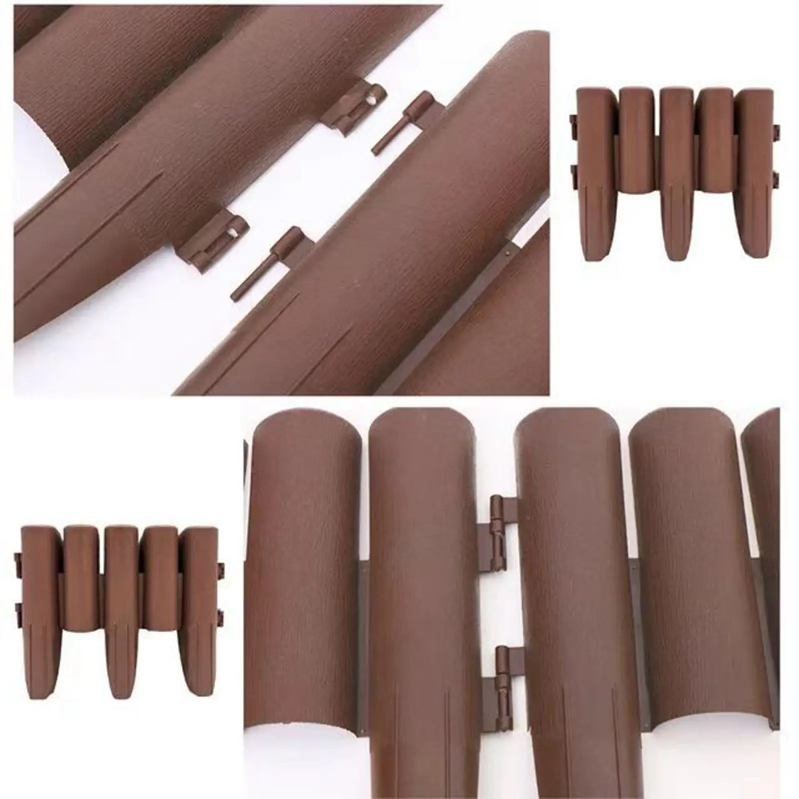 

5Pcs Garden Edging Border Decorative Barrier Fence Fence Border for Outdoor Garden Patio Walkway Flower Lawn Edge Landscaping