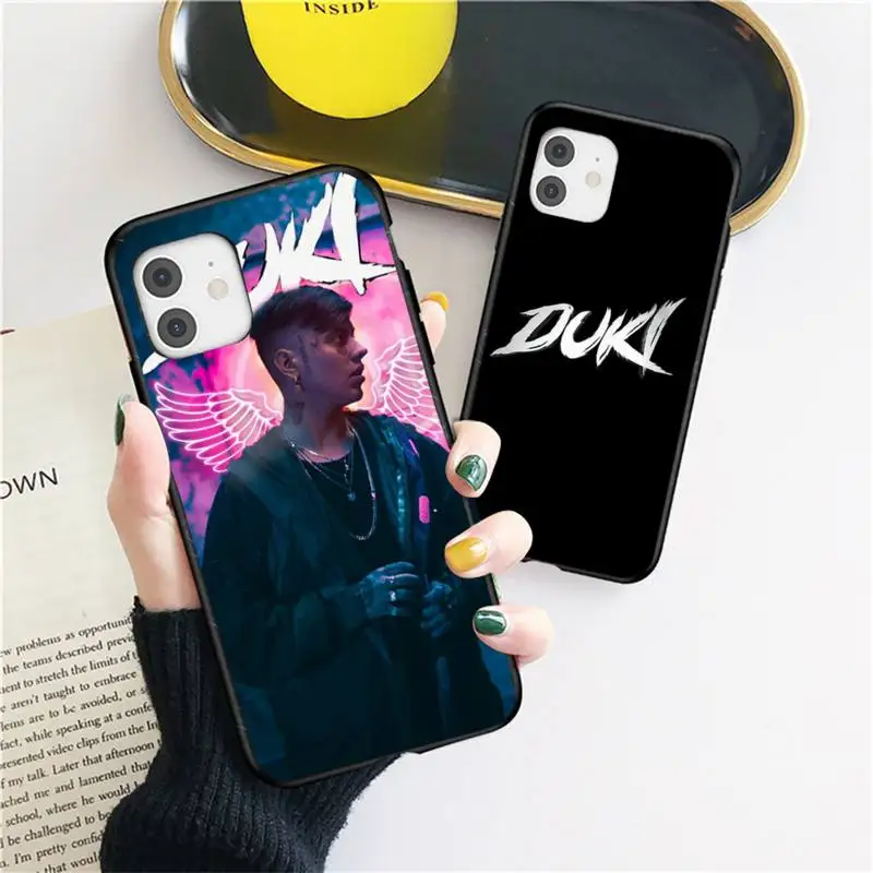 

Duki Rapper Phone Case For iphone 12 11 13 7 8 6 s plus x xs xr pro max mini shell