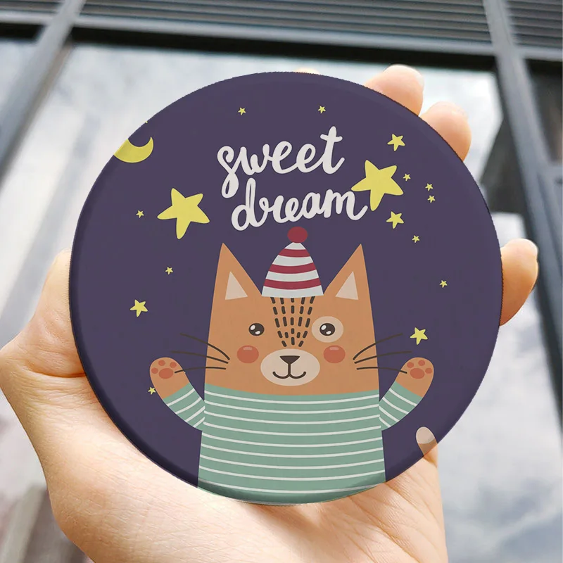 

Personalized Top-end Diatom Mud Cup Pad Fairy Tales Fable Coffee Tables Coffee Tables Car Cup Coaster Coaster Set Silicon Placem