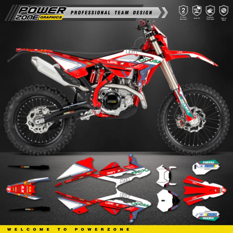 Комплект графической наклейки и наклеек PowerZone для BETA 2023 2024 2025 RR ENDURO 125 200 250 300RR 350 390