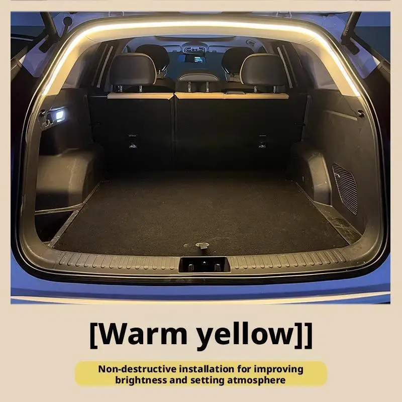 

Светодиодная лента для багажника автомобиля, высокая яркость, автоматический датчик, без проводки, декоративный светильник «сделай сам», для модификации интерьера