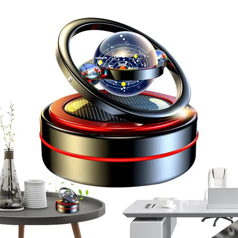 

Автомобильный освежитель воздуха, вращающийся диффузор для ароматерапии на солнечной батарее, глубокая циркуляция, подвеска, аромат, аксессуары для салона автомобиля