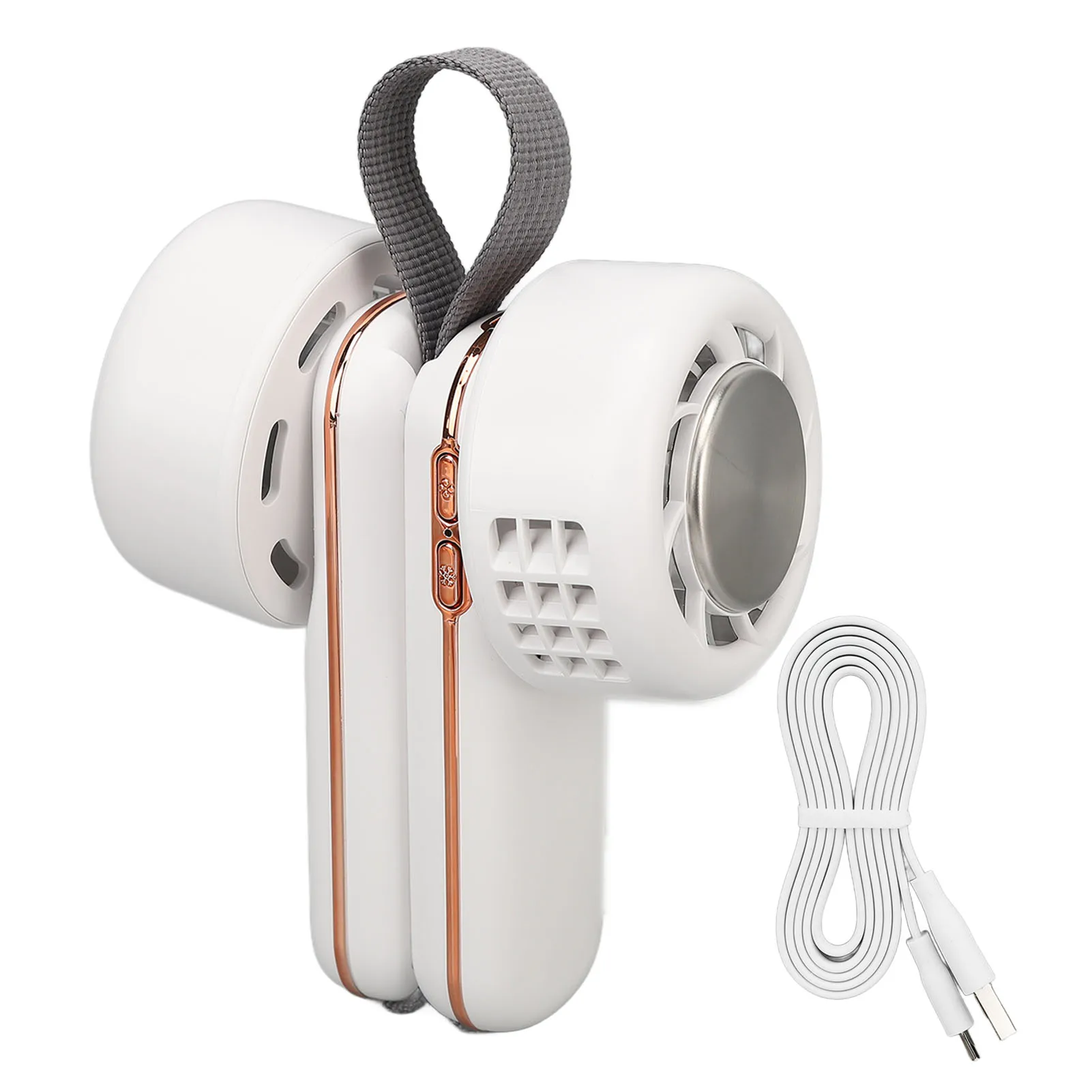 Подвесной шейный вентилятор 3000 мАч 5 В Hands Free 4 скорости ветра зарядка через USB