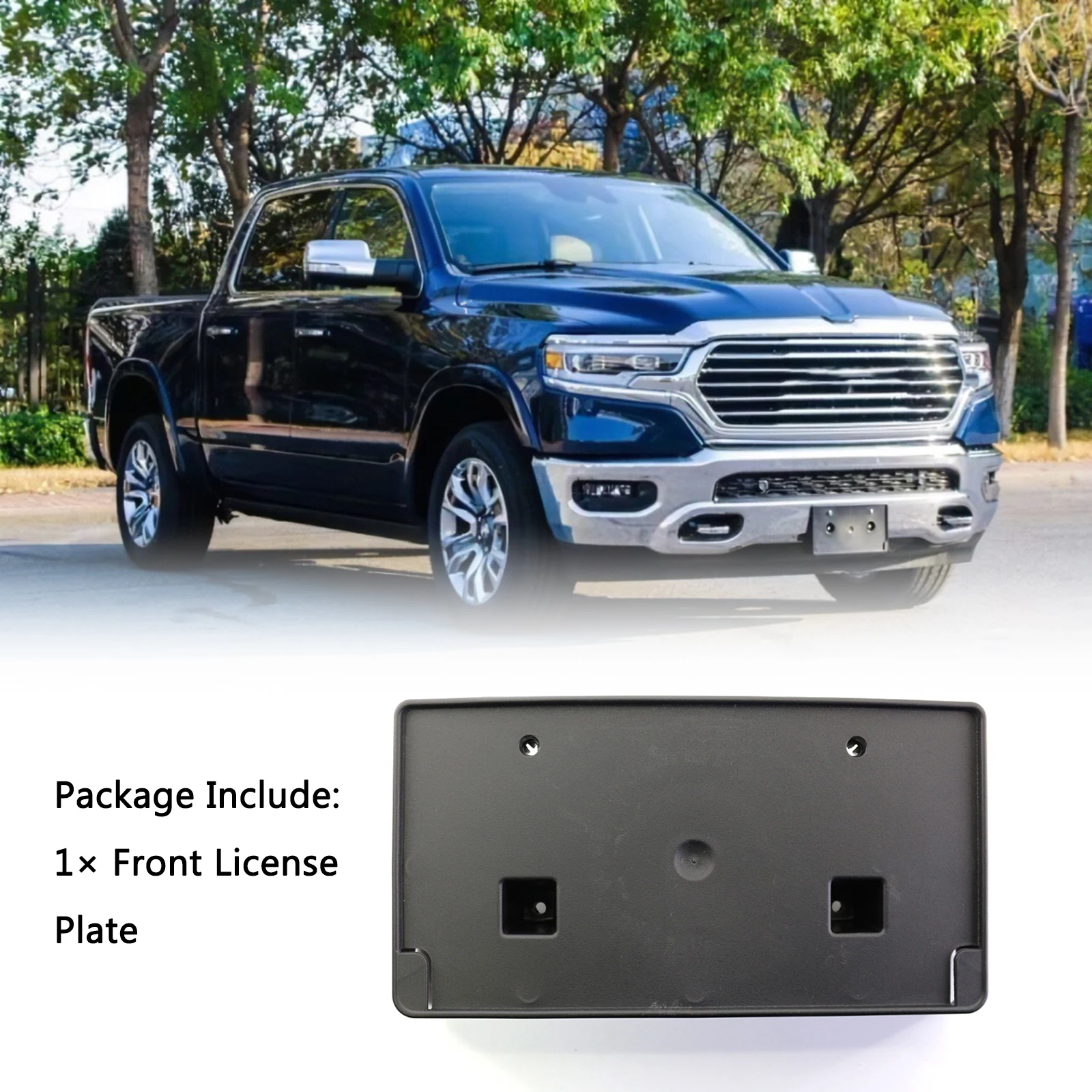 

Car Front License Plate Frame Mounting Bracket 68362197AA for 2019-2022 RAM 2500 3500 4500 5500 Car Exterior Accessories