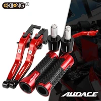 audace logo motorcycle adjustable extendable brake clutch levers handlebar hand grips ends for moto guzzi audace 2015 2016