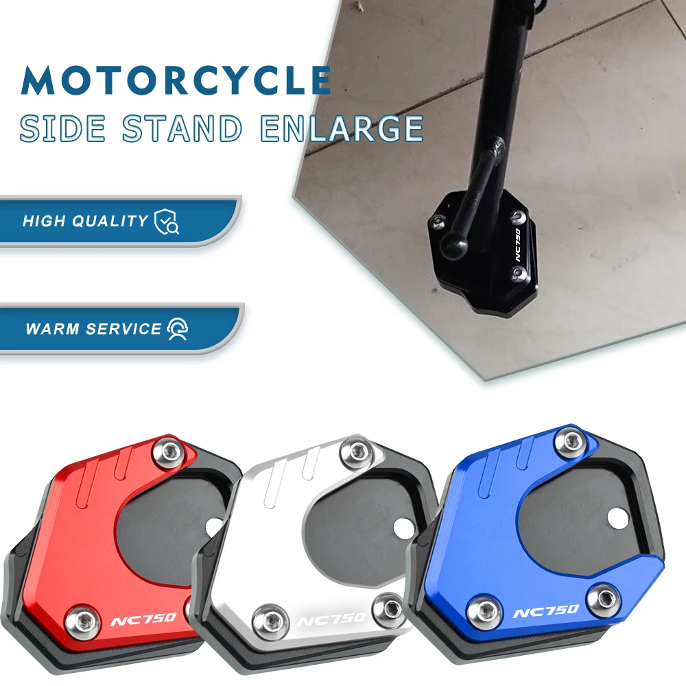 

For Honda NC 750 S/DCT 2014-2015 NC 750 X 2014-2019 Motorcycle Kickstand Side Stand Side Stand Foot Extension Enlarger Plate Pad