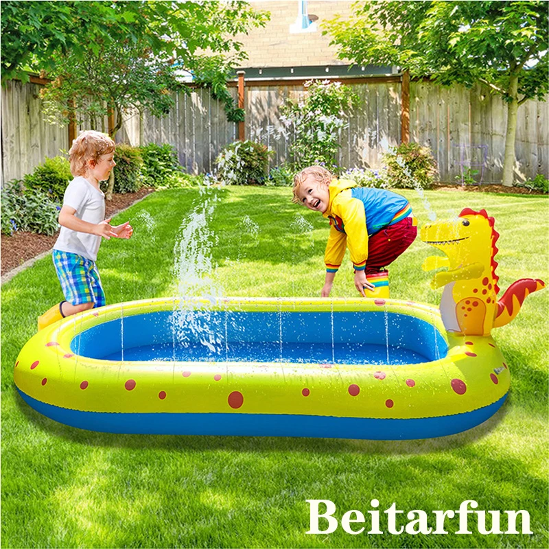 

Kids Inflatable Water spray pad Round Water Splash Play Pool Playing Sprinkler Mat Yard Outdoor Fun Swimming Pools toys for kid
