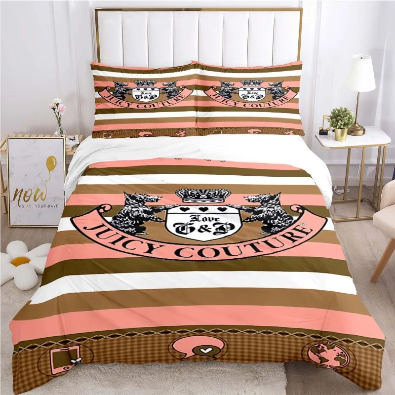 

Juicy Couture Bed Set Bedding Set Aldult Kid Bedroom Duvetcover Sets Bed Sheet Set,Bettbezug,children'bed,popular Brand