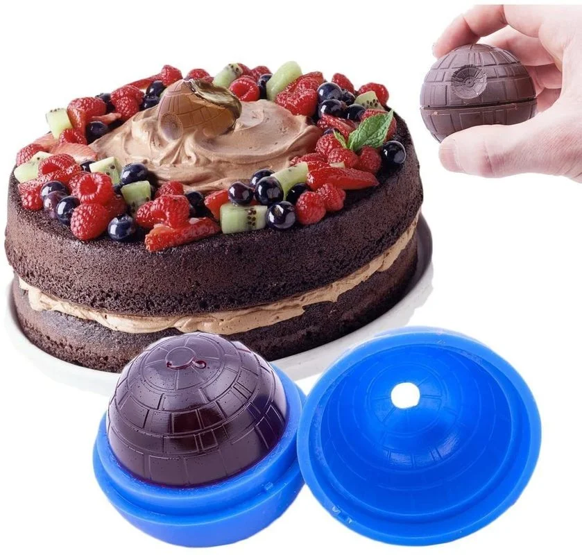 Лидер продаж креативная силиконовая форма Звезда смерти из синих войн круглая