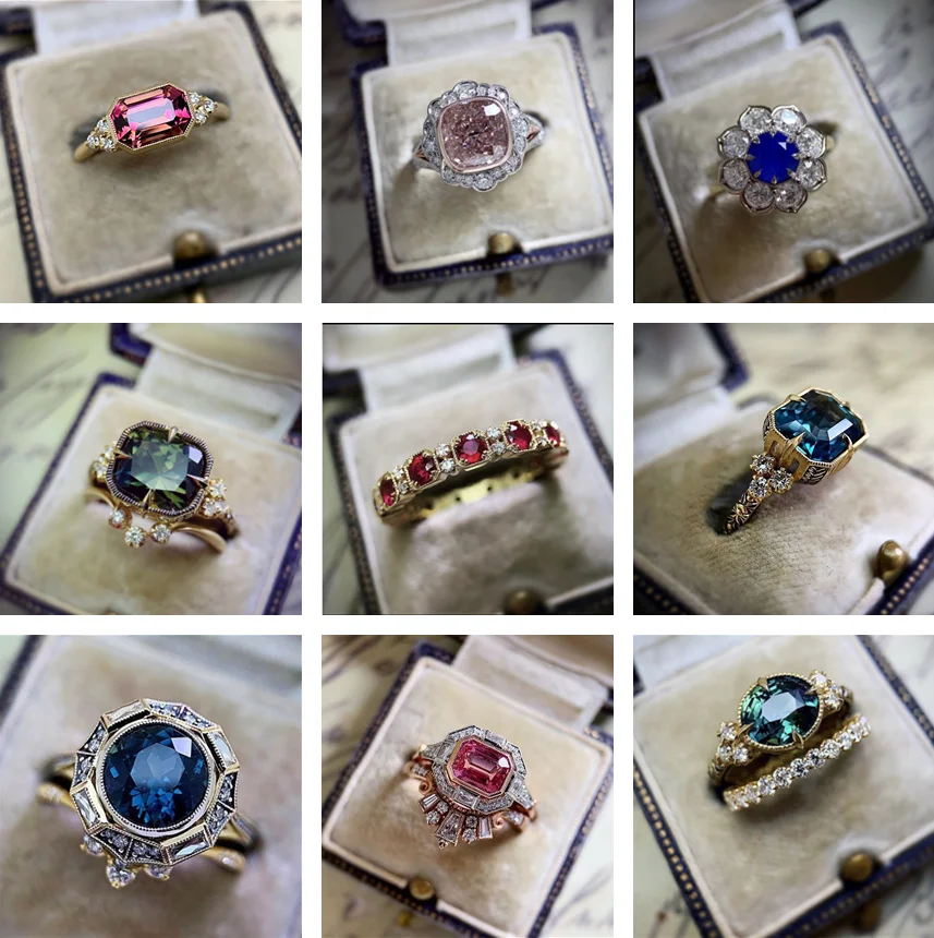 

Milanese Girl's New Fashion Temperament European and American Wedding Ring Inlaid Zircon Luxury Fashion High-end Ring