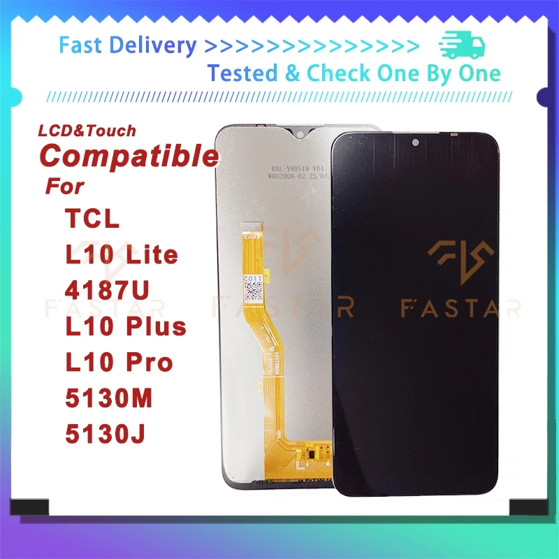 5130 6 22 &quotТестированный для TCL L10 Lite ЖК-дисплей Plus Pro Дисплей с дигитайзером в сборе