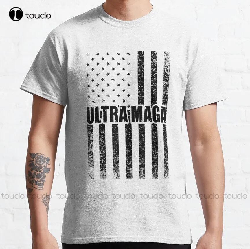 

Ultra Maga Proud Ultra-Maga Classic T-Shirt Trump 2024 Women'S Shirts Custom Aldult Teen Unisex Digital Printing Tee Shirts New