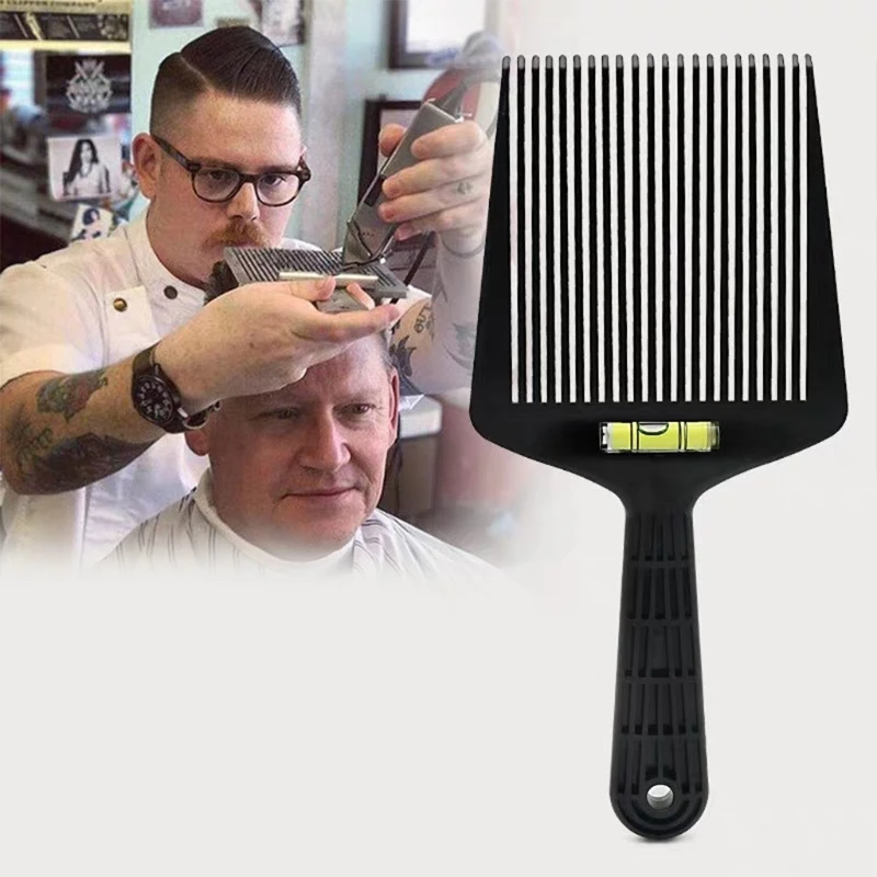 

Flat Top Guide Comb Haircut Level Combs Wide Tooth Hair Comb with Accurate Water Leveling System Hairdressing Styling Tool