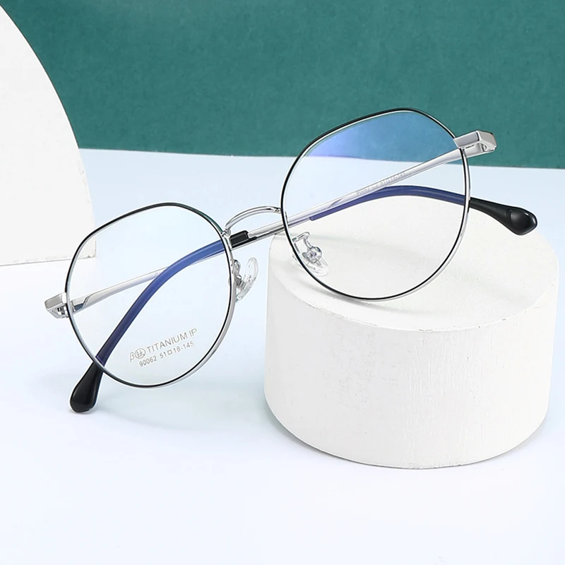 

Full Rim Optical Glasses Frame with Recipe Blue Light Blocking Eyeglasses Men Prescription Eyewear PureTitanium 90062