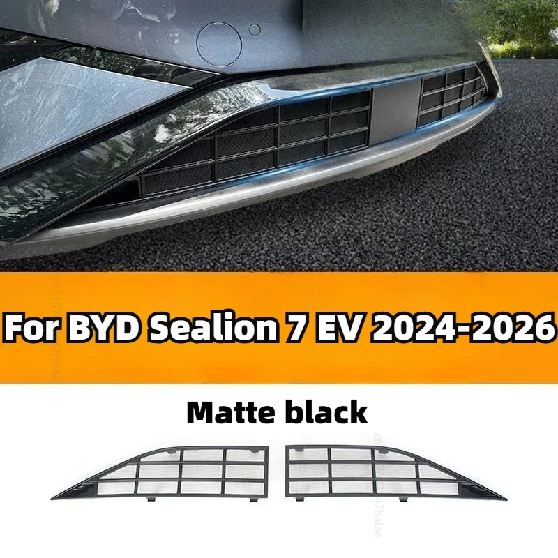 Фото Защитная сетка от насекомых для передней решетки BYD Sealion 7 EV 2024-2026, простая установка без сверления, аксессуар для экстерьера автомобиля №5