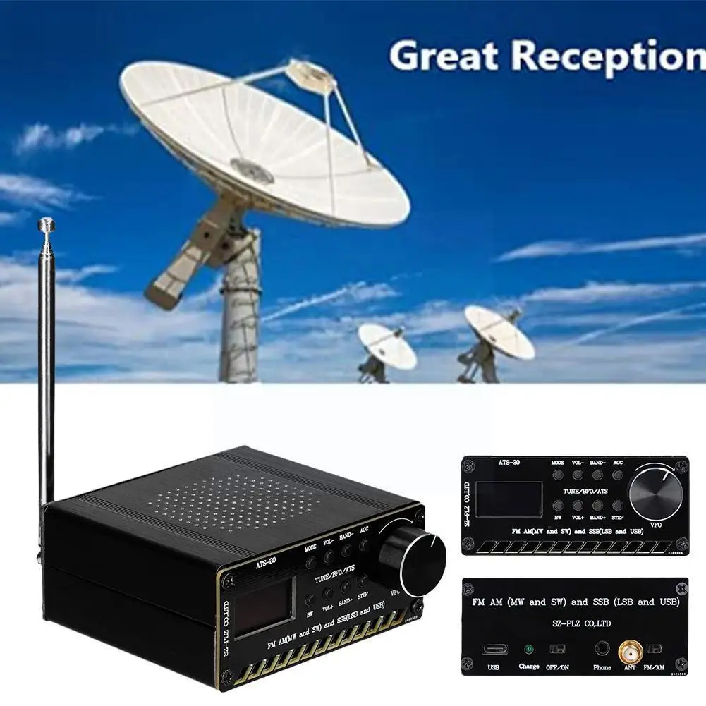 

Собранный Полнодиапазонный радиоприемник ATS20 SI4732 FM AM M4K1