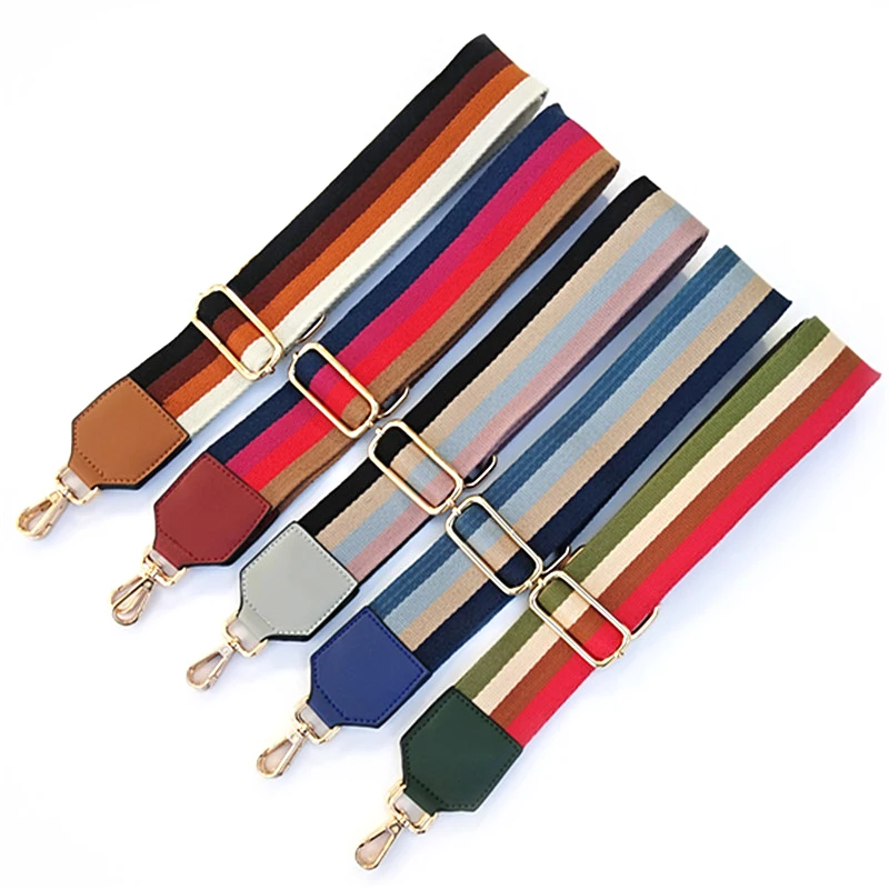 80-120cm Width 5cm Handbag Belt Women Accessories Handle Ornament Stripe Pu With Leather Wide Adjustable Shoulder Strap