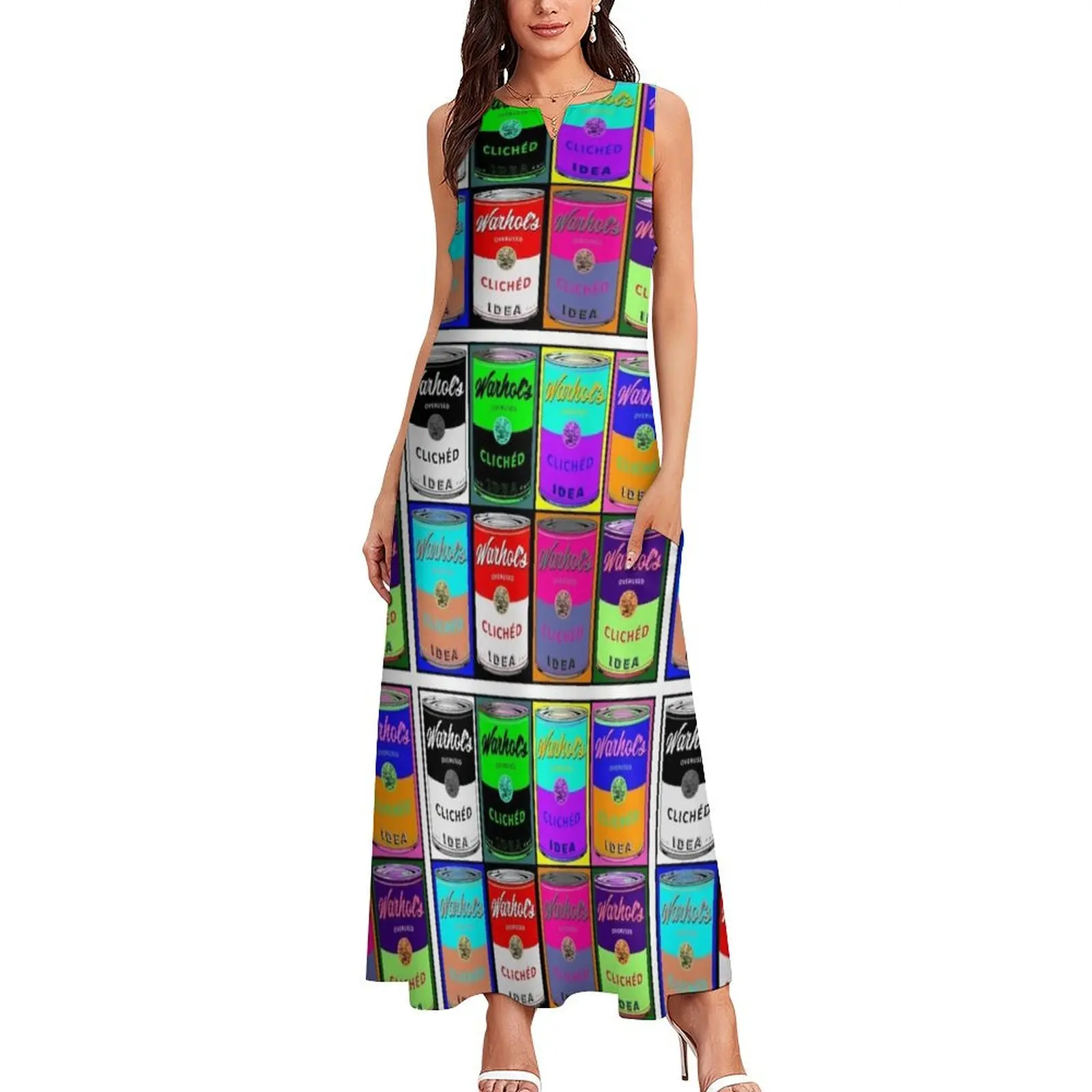 Суп Энди Уорхола может пародия длинное платье церемониальные платья женская