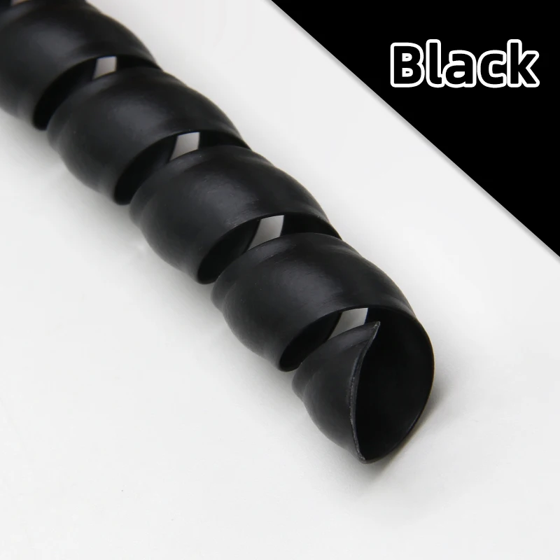 

Спиральная обмотка кабеля виниловая 1/2/5 м 8-35 мм