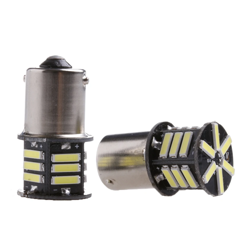 

2Pcs Vehicle LED Bulb BA15S 1156 7506 P21W LED Tail Stop Brake Lamp Bulbs Replacement Car Accessories