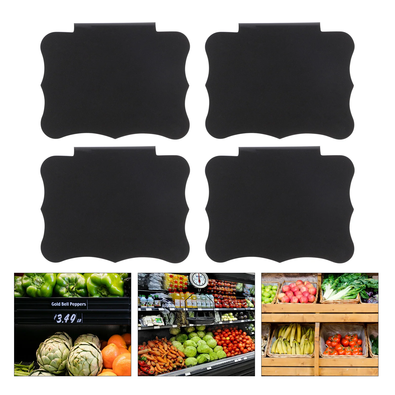 

Clip on Basket Bin Label: 10Pcs Kitchen Pantry Basket Label Clip Sign Chalkboard Labels Hanging Bin Clips for Price display Tag
