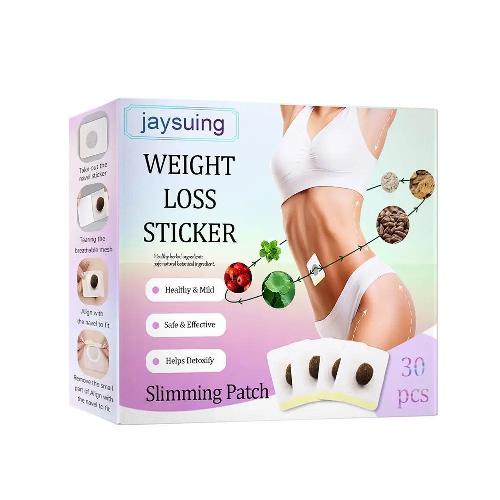 

30 шт. пластырь для похудения, наклейка на пупок, Прямая поставка, сжигание жира, живот, талия, ноги, потеря веса, большой живот, лекарственные ...