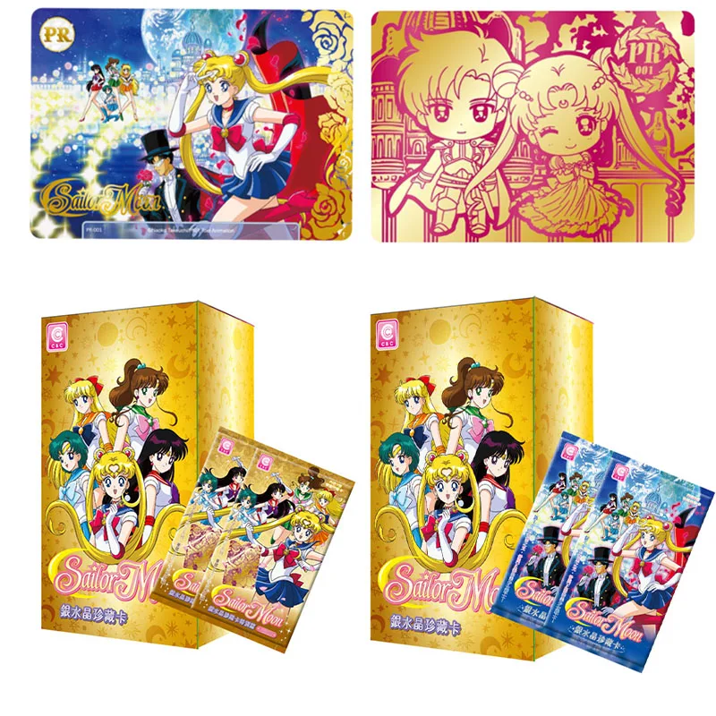 

2022 New Sailor Moon 25th Anniversary Edition Figures Bronzing Flash Cards PR Collectible Cards Toys Birthday Gifts for Children