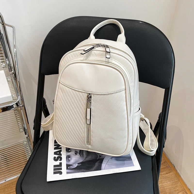 

Women Backpack High Quality Youth PU Leather Backpacks for Teenage Girl Female School Bags Travel College Rucksack