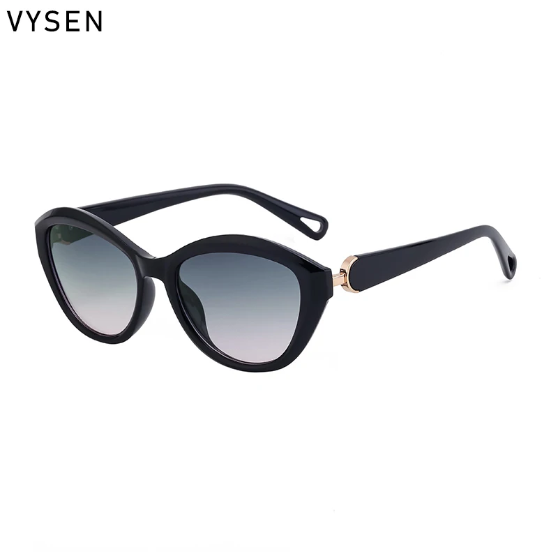 Винтажные женские солнцезащитные очки кошачий глаз 2024 роскошный бренд модные