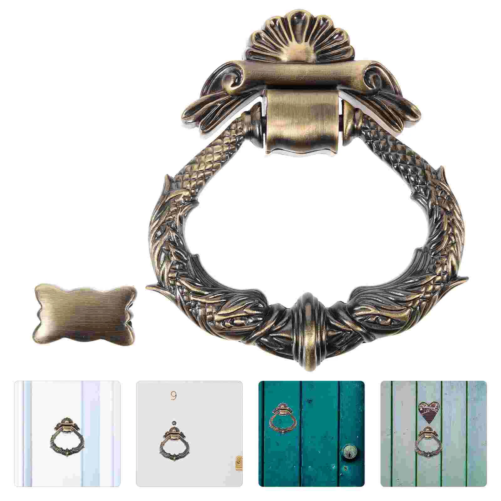 

Retro Decor Door Knocker Front European Style Home Vintage Zinc Alloy Metal Decorative