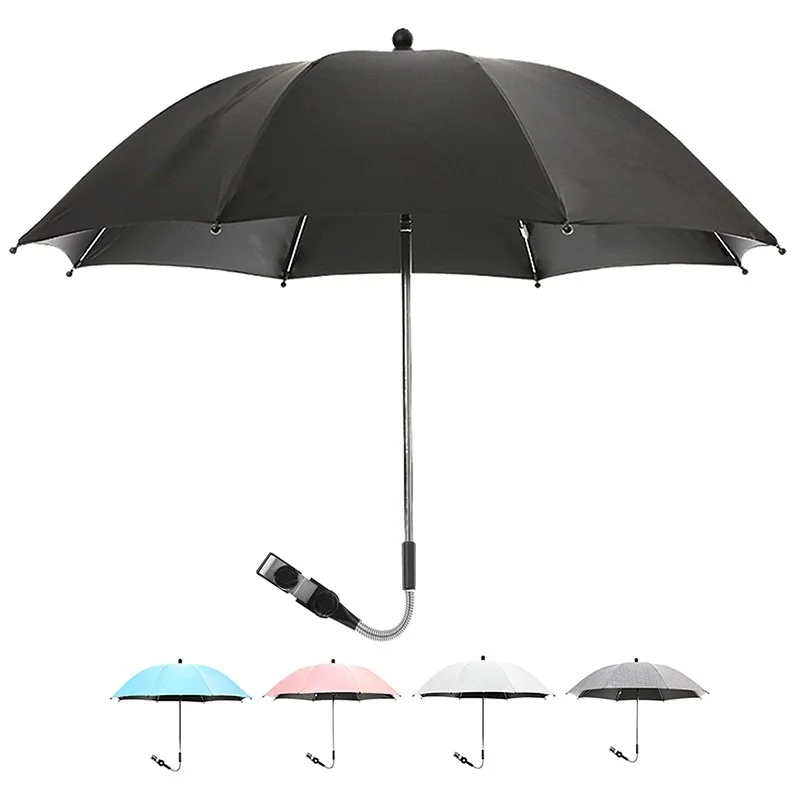 

Flexible Adjustable Baby Stroller Umbrella Holder Accessories Mount Multiused Wheelchair Parasol Shelf Bike Connector