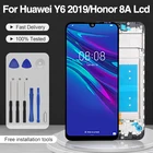 Оригинальный дисплей Catteny Y6 2019 для Huawei Honor 8A, ЖК-дисплей с сенсорным дигитайзером для Honor 8A Pro в сборе, бесплатная доставка с рамкой