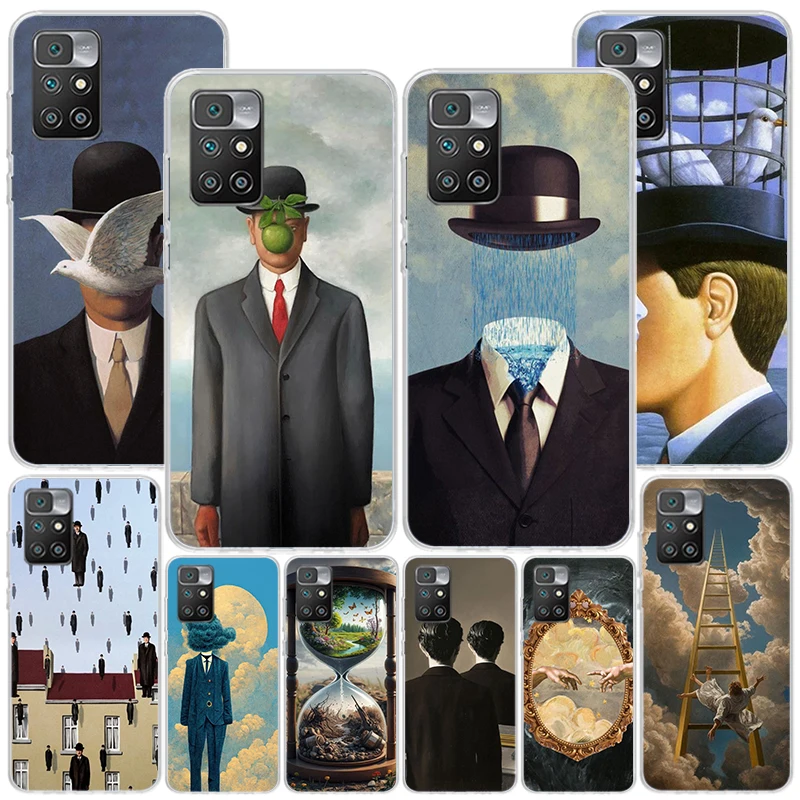 Чехол для телефона Rene Magritte Art Xiaomi Redmi 12 12C 10 9 9A 9C 9T 10C 10A 8A 8 7A 7 6A 6 Pro S2 K70 K60 K20 K40 Cover Coque
