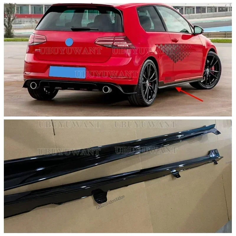 Для VW Golf 7 MK7 5 MK7.5 TSi TDi R-Line 2014-2017 GOLF 4 шт. T C R Style ABS гоночный автомобиль Bodykit боковые