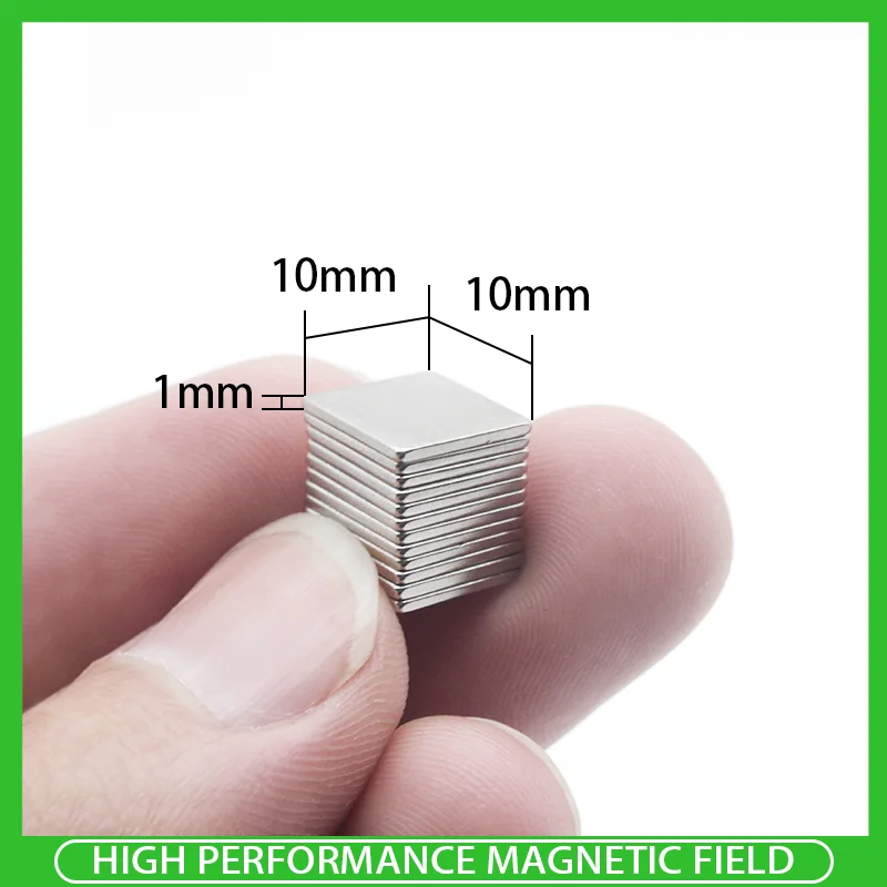 

20~300PCS 10x10x1mm Neodymium Magnet 10mm x 10mm x 1mm N35 Permanent NdFeB Magnet Rare Earth Neodymium Square Magnet
