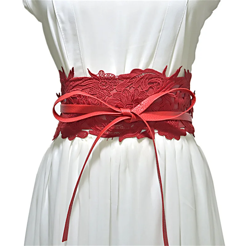 

Wide Lace Girdle For Women's Strap Casual Decorative Lengthen The Knotted Belt Dress Coat Accessories 2023