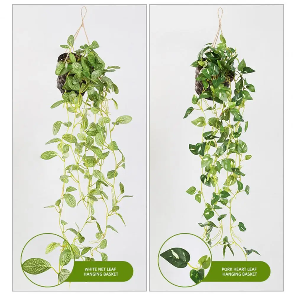 

DIY UV-resistant Decorative Beautiful Hanging Artificial Green Plant for Dorm