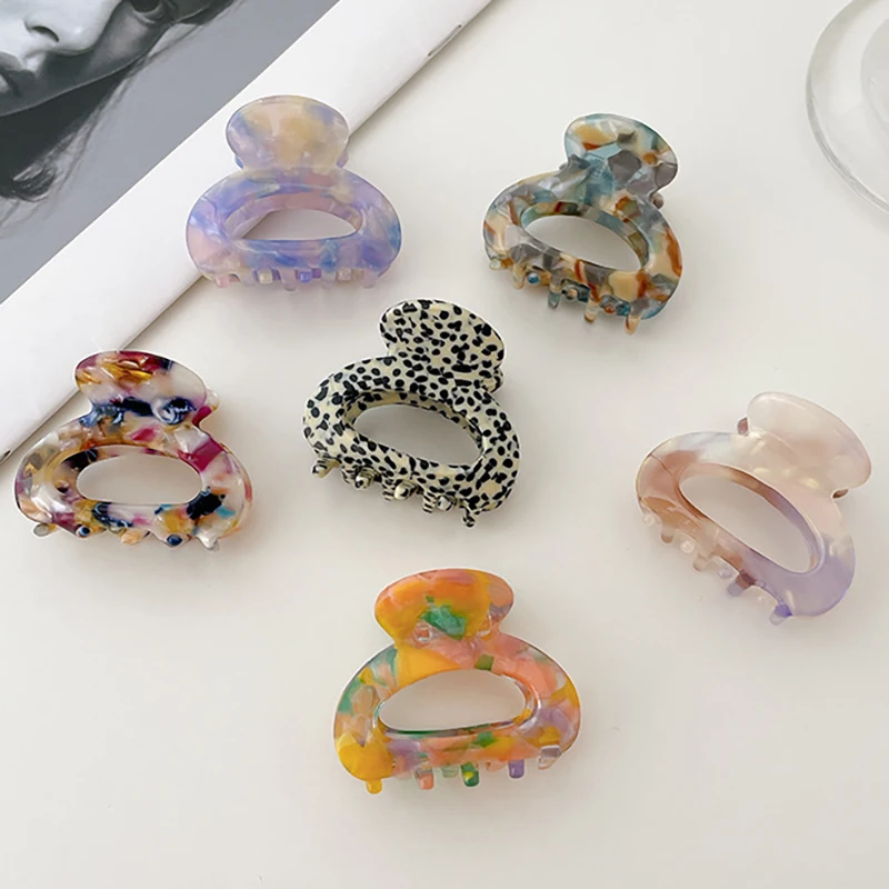 

Mini Small Hollow Hair Clip for Women Acetate Fiber Plate Hair Accessories for Girl Korean Fashion Summer 2022 Trendy Wholesale