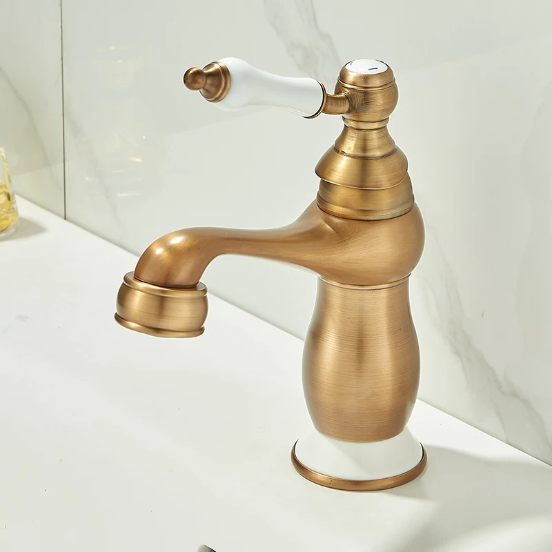 

TOLm Золотой палубный смеситель для раковины