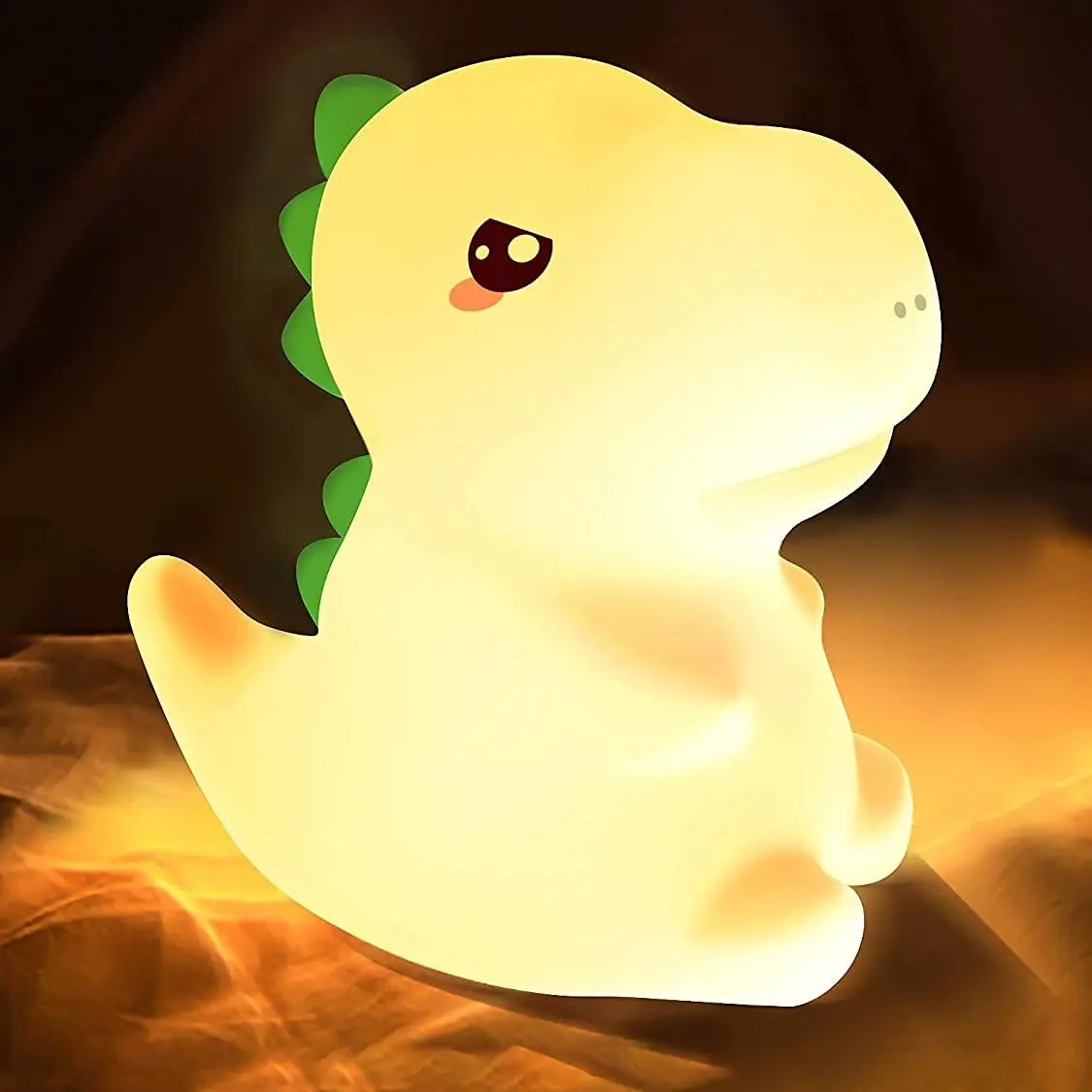 

Dinosaur Night Light Children,LED Nursing Light, Dimmable, Dinosaur Bedside Lamp, Silicone Sleeping Light with USB Touch