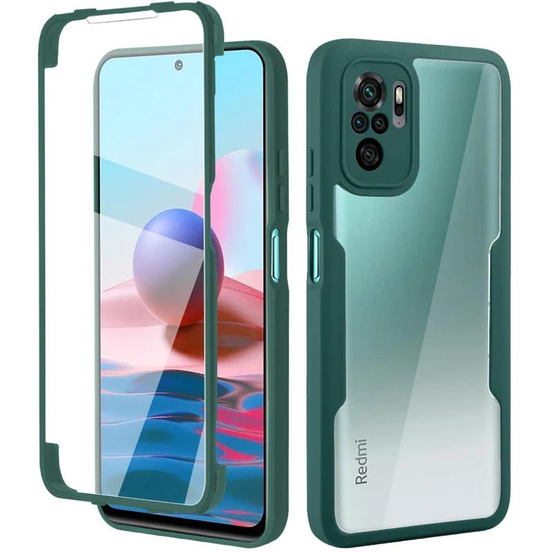 360-прозрачный защитный чехол на полный экран для Xiaomi Poco M5S противоударный Poko Pocco Poxo