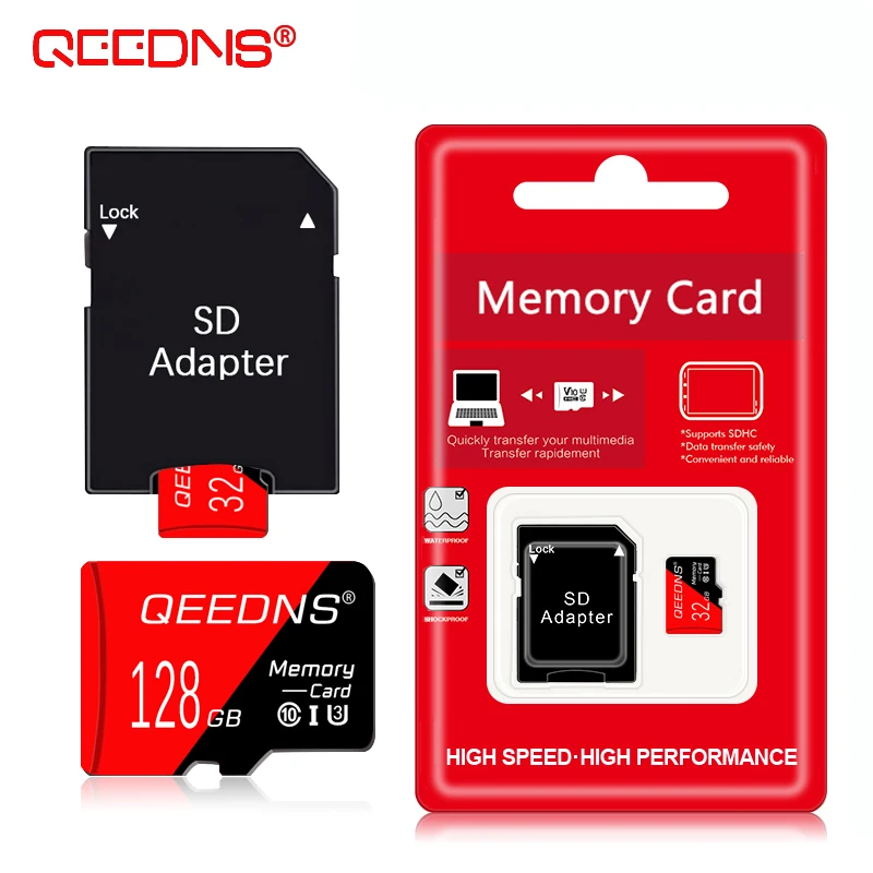 

Free Adapter High speed Mini SD TF Card 8GB 16GB 32GB Class 10 UHS-1 Flash memory card 64gb 128gb U3 Video card Flash Drive