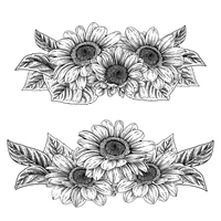 daboxibo sun flower clear stamps mold for diy scrapbooking cards making decorate crafts 2020 new arrival