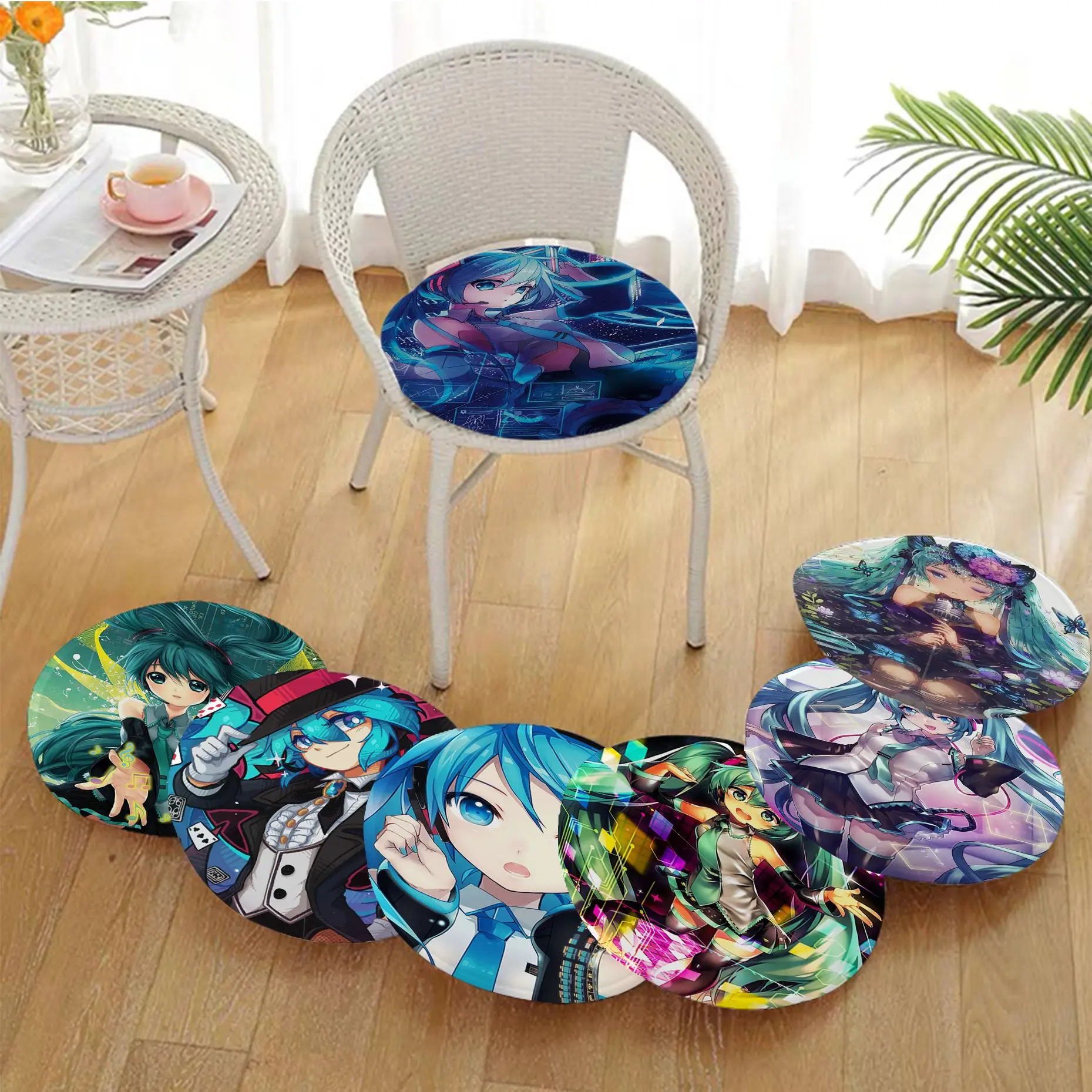 

BANDAI Hatsune Miku Simplicity Multi-Color Meditation Cushion Stool Pad Dining Chair Tatami Seat Cushion Anti-Slip Buttocks Pad