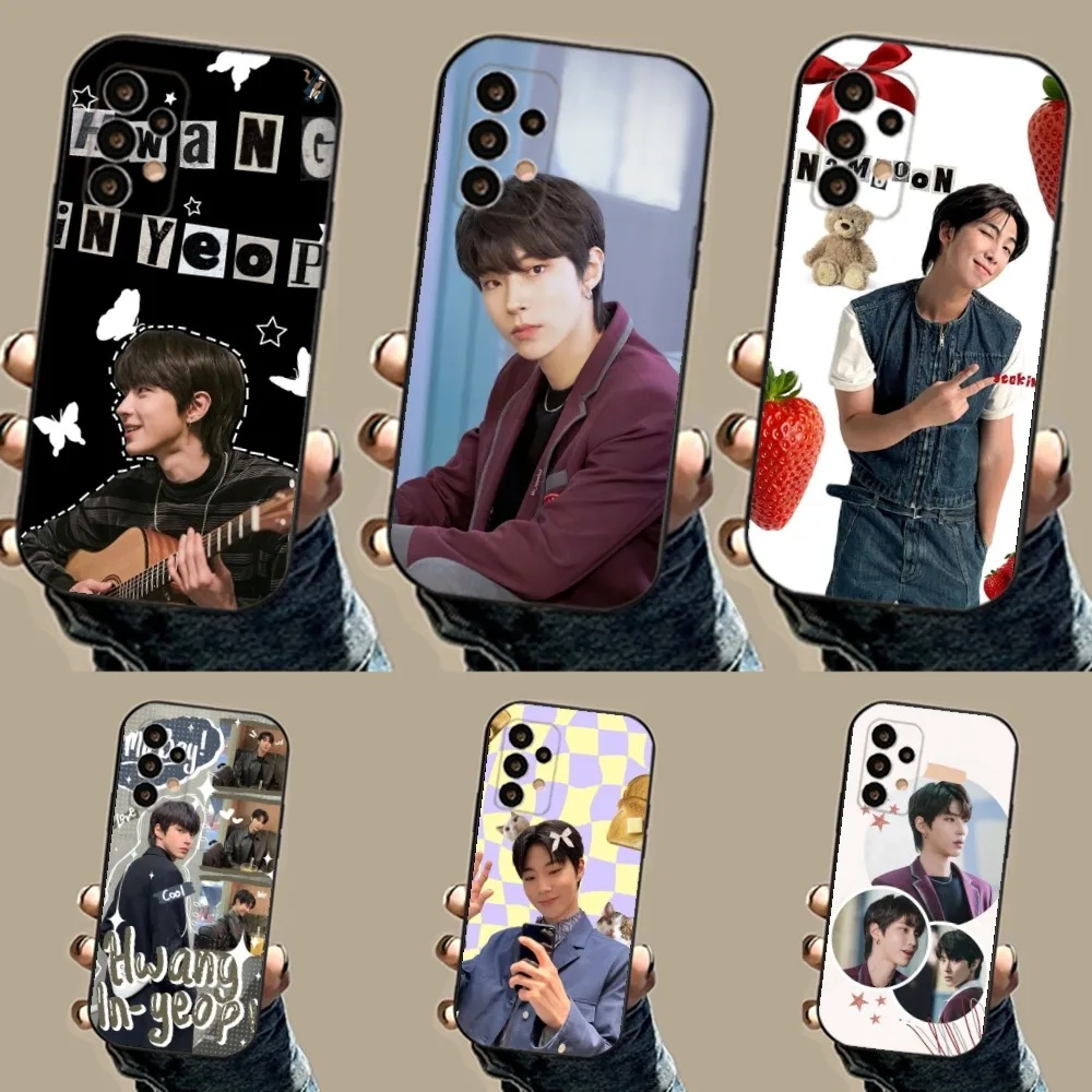 Чехол для телефона Hwang In Yeop Samsung S24 23 22 30 21 10 9 Ultra Plus Lite FE 5G черный мягкий чехол